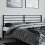 Kopfteil aus schwarzem Metall, 180 cm von vidaXL, Kopf- und Fußteile - Ref: Foro24-352355, Preis: 37,58 €, Rabatt: %