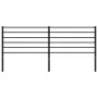 Black metal headboard 180 cm by vidaXL, Headboards and footboards - Ref: Foro24-352355, Price: 39,01 €, Discount: %