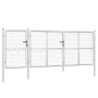 Gartengittertür aus verzinktem Stahl silber 400x175cm von vidaXL, Gartentore - Ref: Foro24-154555, Preis: 536,39 €, Rabatt: %