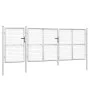 Puerta de malla de jardín acero galvanizado plateado 400x175cm de vidaXL, Puertas de jardín - Ref: Foro24-154555, Precio: 526...