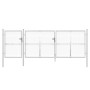 Gartengittertür aus verzinktem Stahl silber 400x175cm von vidaXL, Gartentore - Ref: Foro24-154555, Preis: 536,39 €, Rabatt: %