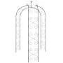 Arco de jardín acero negro Ø180x255 cm de vidaXL, Pérgolas, arcos y enrejados de jardín - Ref: Foro24-319351, Precio: 128,71 ...
