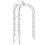 Schwarzer Gartenbogen aus Stahl Ø180x255 cm von vidaXL, Pergolen, Bögen und Gartenspaliere - Ref: Foro24-319351, Preis: 111,9...