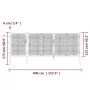 Galvanized silver garden mesh gate 400x175cm by vidaXL, garden gates - Ref: Foro24-154555, Price: 526,47 €, Discount: %