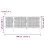 Gartengittertür aus verzinktem Stahl silber 400x175cm von vidaXL, Gartentore - Ref: Foro24-154555, Preis: 536,39 €, Rabatt: %