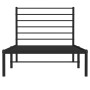 Estructura de cama con cabecero metal negro 90x200 cm de vidaXL, Camas y somieres - Ref: Foro24-352312, Precio: 63,28 €, Desc...