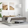 Metallbettgestell mit weißem Kopfteil 120x200 cm von vidaXL, Betten und Lattenroste - Ref: Foro24-352366, Preis: 82,44 €, Rab...