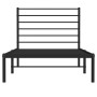 Bettgestell mit schwarzem Metallkopfteil 100x200 cm von vidaXL, Betten und Lattenroste - Ref: Foro24-352314, Preis: 81,26 €, ...