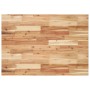 Estante de lavabo de pared acero y madera maciza de acacia