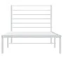 Metallbettgestell mit weißem Kopfteil 107x203 cm von vidaXL, Betten und Lattenroste - Ref: Foro24-352364, Preis: 66,66 €, Rab...