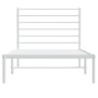Metallbettgestell mit weißem Kopfteil 107x203 cm von vidaXL, Betten und Lattenroste - Ref: Foro24-352364, Preis: 67,65 €, Rab...