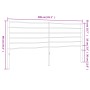 Kopfteil aus schwarzem Metall, 200 cm von vidaXL, Kopf- und Fußteile - Ref: Foro24-352357, Preis: 32,74 €, Rabatt: %