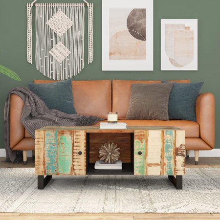 Couchtisch aus recyceltem Holz und Sperrholz, 100 x 54 x 40 cm von vidaXL, Couchtisch - Ref: Foro24-351952, Preis: 186,17 €, ...