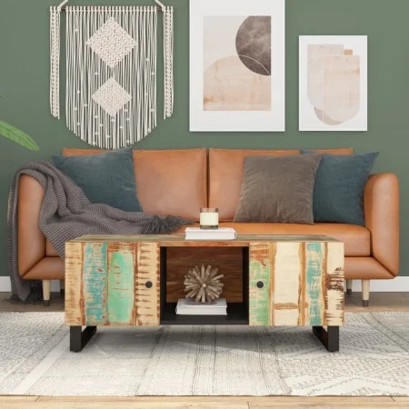 Recycled wood and plywood coffee table 100x54x40 cm by vidaXL, Coffee table - Ref: Foro24-351952, Price: 182,56 €, Discount: %