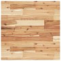 Estante de lavabo de pared acero y madera maciza de acacia