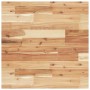 Estante de lavabo de pared acero y madera maciza de acacia