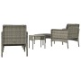 5-piece garden furniture set and gray synthetic rattan cushions by vidaXL, Garden sets - Ref: Foro24-319682, Price: 221,39 €,...