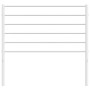 White metal headboard 75 cm by vidaXL, Headboards and footboards - Ref: Foro24-352394, Price: 20,16 €, Discount: %