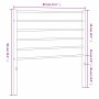 Kopfteil aus weißem Metall, 75 cm von vidaXL, Kopf- und Fußteile - Ref: Foro24-352394, Preis: 20,16 €, Rabatt: %