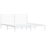 Metallbettgestell mit weißem Kopfteil 183x213 cm von vidaXL, Betten und Lattenroste - Ref: Foro24-352373, Preis: 90,13 €, Rab...