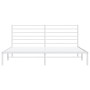 Metallbettgestell mit weißem Kopfteil 183x213 cm von vidaXL, Betten und Lattenroste - Ref: Foro24-352373, Preis: 90,13 €, Rab...