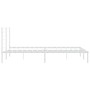 Metallbettgestell mit weißem Kopfteil 183x213 cm von vidaXL, Betten und Lattenroste - Ref: Foro24-352373, Preis: 90,13 €, Rab...
