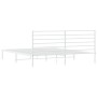 Metallbettgestell mit weißem Kopfteil 183x213 cm von vidaXL, Betten und Lattenroste - Ref: Foro24-352373, Preis: 90,13 €, Rab...