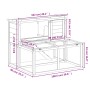 Hütte aus massivem Kiefernholz braun 102x90x84,5 cm von vidaXL, Käfige und Lebensräume für Kleintiere - Ref: Foro24-172283, P...