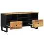 Mango wood and engineered wood TV cabinet 100x33x46 cm by vidaXL, TV Furniture - Ref: Foro24-351978, Price: 101,95 €, Discoun...