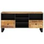 Mango wood and engineered wood TV cabinet 100x33x46 cm by vidaXL, TV Furniture - Ref: Foro24-351978, Price: 101,95 €, Discoun...