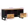 TV-Schrank aus Mangoholz und Holzwerkstoff, 100 x 33 x 46 cm von vidaXL, TV-Möbel - Ref: Foro24-351978, Preis: 103,26 €, Raba...