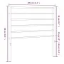 Kopfteil aus schwarzem Metall, 100 cm von vidaXL, Kopf- und Fußteile - Ref: Foro24-352348, Preis: 21,43 €, Rabatt: %