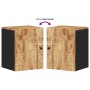 Wandmontierter Badezimmerschrank aus massivem Mangoholz, 38 x 33 x 48 cm von vidaXL, Badezimmermöbel - Ref: Foro24-351990, Pr...