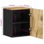 Armario de baño de pared madera maciza de mango 38x33x48 cm de vidaXL, Muebles de baño - Ref: Foro24-351990, Precio: 70,71 €,...