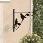 Supports for hanging baskets 4 units black steel by vidaXL, Trellises and plant supports - Ref: Foro24-319361, Price: 21,43 €...