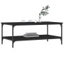 Schwarzer Ingenieurholz-Couchtisch 100x55x40 cm von vidaXL, Couchtisch - Ref: Foro24-832833, Preis: 56,69 €, Rabatt: %