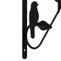 Supports for hanging baskets 4 units black steel by vidaXL, Trellises and plant supports - Ref: Foro24-319361, Price: 21,43 €...