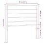 Cabecero de metal blanco 80 cm de vidaXL, Cabeceros y pies de cama - Ref: Foro24-352395, Precio: 21,90 €, Descuento: %