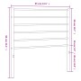 Kopfteil aus weißem Metall, 80 cm von vidaXL, Kopf- und Fußteile - Ref: Foro24-352395, Preis: 22,31 €, Rabatt: %
