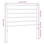 Black metal headboard 107 cm by vidaXL, Headboards and footboards - Ref: Foro24-352349, Price: 21,50 €, Discount: %