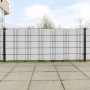 Toldos para balcón 10 uds ratán sintético blanco 255x19 cm