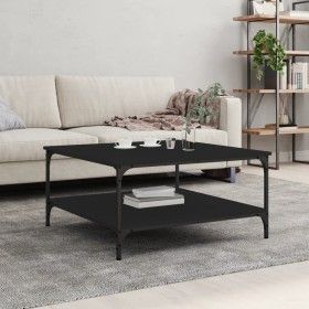 Engineered wood black coffee table 80x80x40 cm by vidaXL, Coffee table - Ref: Foro24-832838, Price: 56,81 €, Discount: %
