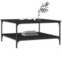 Engineered wood black coffee table 80x80x40 cm by vidaXL, Coffee table - Ref: Foro24-832838, Price: 56,81 €, Discount: %