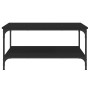 Engineered wood black coffee table 80x80x40 cm by vidaXL, Coffee table - Ref: Foro24-832838, Price: 56,81 €, Discount: %