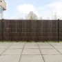 Toldos de balcón 5 uds ratán sintético marrón negro 255x19 cm