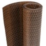 Toldos de balcón 5 uds ratán sintético marrón negro 255x19 cm
