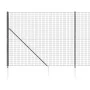Anthrazitgrauer Drahtzaun mit Ankerspießen 1,8x10 m von vidaXL, Zaunpaneele - Ref: Foro24-154245, Preis: 139,05 €, Rabatt: %