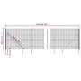 Anthrazitgrauer Drahtzaun mit Ankerspießen 1,8x10 m von vidaXL, Zaunpaneele - Ref: Foro24-154245, Preis: 139,05 €, Rabatt: %