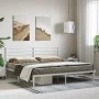 Estructura de cama de metal con cabecero blanco 180x200 cm de vidaXL, Camas y somieres - Ref: Foro24-352372, Precio: 112,35 €...
