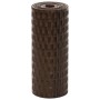 Toldos de balcón 5 uds ratán sintético marrón negro 255x19 cm